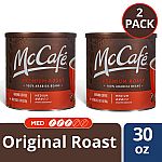 2-Pack 30 oz Can McCafe Premium Roast Medium Ground Coffee $12.75