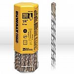 DeWalt 1/4" x 6-1/2" x 8-1/2" Rock CarbideTM SDS+ Hammer Bit (Bulk 25) $21.56
