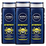 3-Pack 16.9oz NIVEA Men Energy 3-in-1 Body Wash $5.75