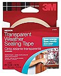 3M Interior Transparent Weather Sealing Tape, 1.5-Inch by 10-Yard $2.67