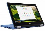Acer 11.6" Convertible Chromebook HD IPS Touch Laptop (N3060 4GB 32GB eMMC) $190