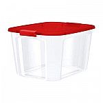 18-Gallon Bella Storage Solution Clear Tote with Latching Lid $5, YMMV