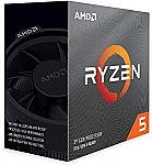 AMD Ryzen 5 3600 6-Core, 12-Thread Unlocked Desktop Processor with Wraith Stealth Cooler $160