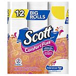 12-Pack Scott ComfortPlus Big Roll Toilet Paper $3 + Free Shipping