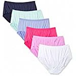 Hanes Women's Ultra Light Brief Panties 6 Pack $3