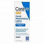 CeraVe Facial Moisturizing Lotion AM SPF 30, 3 oz 2 for $16.16