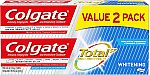 Colgate Total Whitening Toothpaste (2-Pk 4.8-oz) $2.38