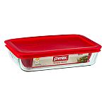 Pyrex Rectangular Food Storage, Glass, 3-Cup, Red $4.87