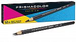 12-Ct Prismacolor Ebony Graphite Drawing Pencils, Black $1
