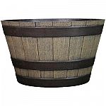 L & G Solutions 19" W x 12" H Oak Resin Planter Pot $12