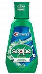 33.8oz Crest Plus Scope Classic Mouthwash 3 for $7