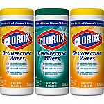 Clorox Disinfecting Wipes Value Pack, 105 Wipes $5.98