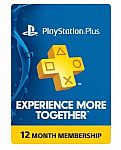 Sony PlayStation Plus 1 Year Membership Subscription Card $33