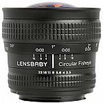 Lensbaby 5.8mm f/3.5 Circular Fisheye Lens for Canon $160