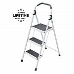 Gorilla Ladders 3-Step Steel Lightweight Step Stool Ladder $19.98