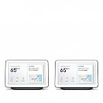2-Pack Google 7" Nest Hub Smart Touchscreen Assistant $100