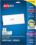 300-Ct Avery Mailing Address Labels 5160 / 8160 $3.45
