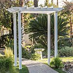 6.5 ft Craftsman New England Vinyl Arbor $129