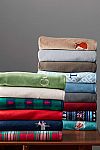Lands End  Plush Fleece Throw Blanket $6 Shipped