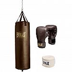 Everlast 100 lb Vintage Heavy Bag Kit $76