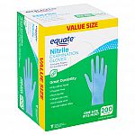 200-Ct Equate Nitrile Examination Gloves $12