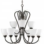 Heart Collection 9-Light Antique Bronze Chandelier $129.31 and more