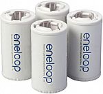 4-Pack Panasonic Eneloop AA to C or D Battery Adapters $4.80
