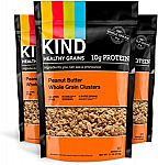 3-Pack 11-oz KIND Healthy Grains Clusters (Peanut Butter Whole Grain Granola) $5.50 or Less