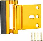 AmazonBasics Door Reinforcement Lock (Polished Brass) $5.75, 2-Pk $6.30