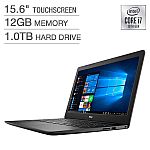 Dell Inspiron 15 3000 Touchscreen Laptop: i7-1065G7, 12GB DDR4, 1TB HD, 15.6" $650