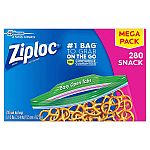 Ziploc Snack Bags 280 Count $4.14
