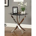 (Price Error) Coaster Round Tempered Glass End Table $2.37 
