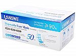 LANSWE Disposable Face Mask - 50 pcs per Box $15