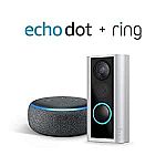 Ring Peephole Cam + Echo Dot (3rd Gen) $79.99