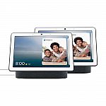 2-count Google Nest Hub Max Smart Home Display Charcoal $120