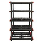 CRAFTSMAN 24-in D x 40-in W x 72-in H 5-Tier Plastic Freestanding Shelving Unit $50