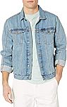 Calvin Klein Men's Denim-Trucker Jacket, Light Wash $30