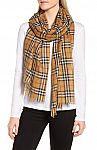 Burberry Vintage Check Wool & Silk Gauze Scarf $234 (Org $390) & More