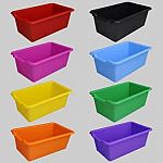 8-Pack Bullseye's Playground Plastic Storage Bins $12