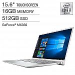 Dell Inspiron 15" 5000 Touchscreen Laptop (i7-1065G7 16GB 512GB SSD GeForce MX330) $799,99