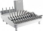 Rosewill Foldable Dish Drying Rack and Dual Soap Dispenser $15
