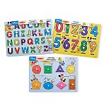 Melissa & Doug Disney Classics Alphabet Wooden Peg Puzzle $9.42