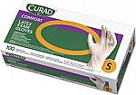 100-count Curad - CUR8104 Disposable Medical Latex Gloves - Small
