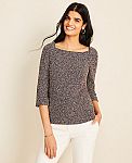 Ann Taylor Petite Boucle Puff Sleeve Square Neck Top $12 and more