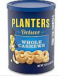 Planters Deluxe Whole Cashews 18.25 oz Canister $3.86