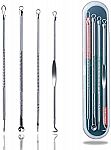 4-Piece Blackhead / Acne Remover & Extractor Kit w/ Storage Box $1.69