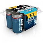6-Ct Rayovac Alkaline D Cell Batteries $4