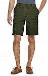 IZOD Men's Saltwater 10.5" Cargo Shorts (Forest Night) $13