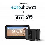Echo Show 5 + 2 Blink XT2 Security Cameras $145