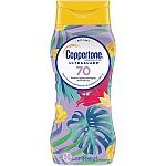8-oz Coppertone ULTRA GUARD SPF 70 Sunscreen Lotion $2 or Less